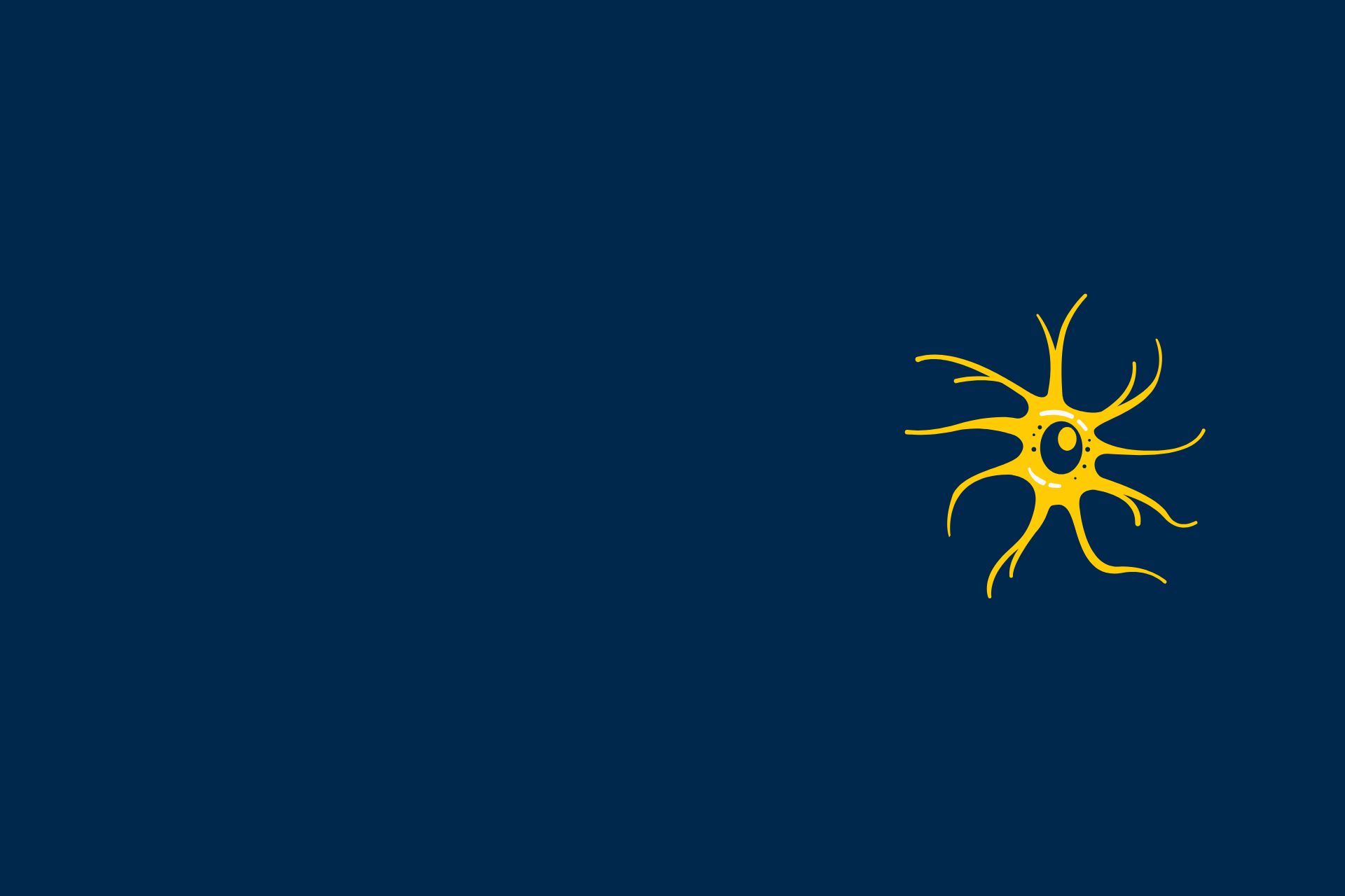 blue background with a yellow cell